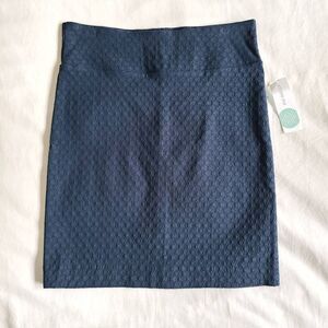 Margaret M Straight & Pencil Skirt Womens PS Blue Rayon Blend Stylish‎ Western
